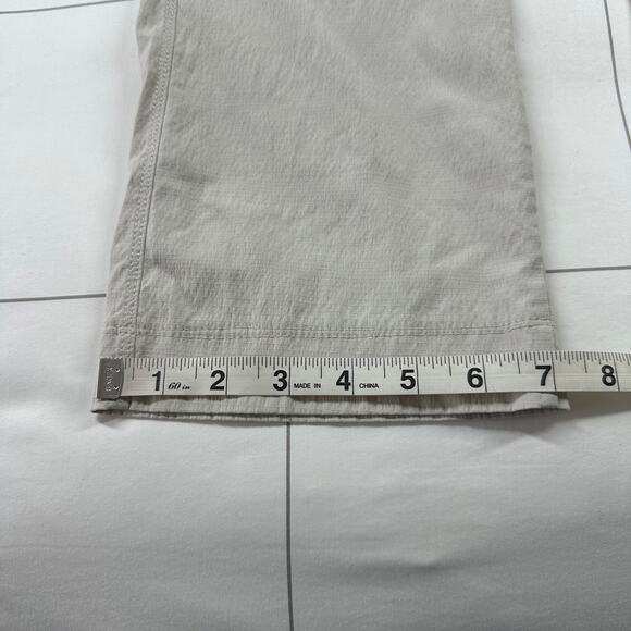 Athleta Pants Womens 2 Cream Birch Grey Trekkie Hike Nylon Ripstop Outdoor Sport - Picture 13 of 13
